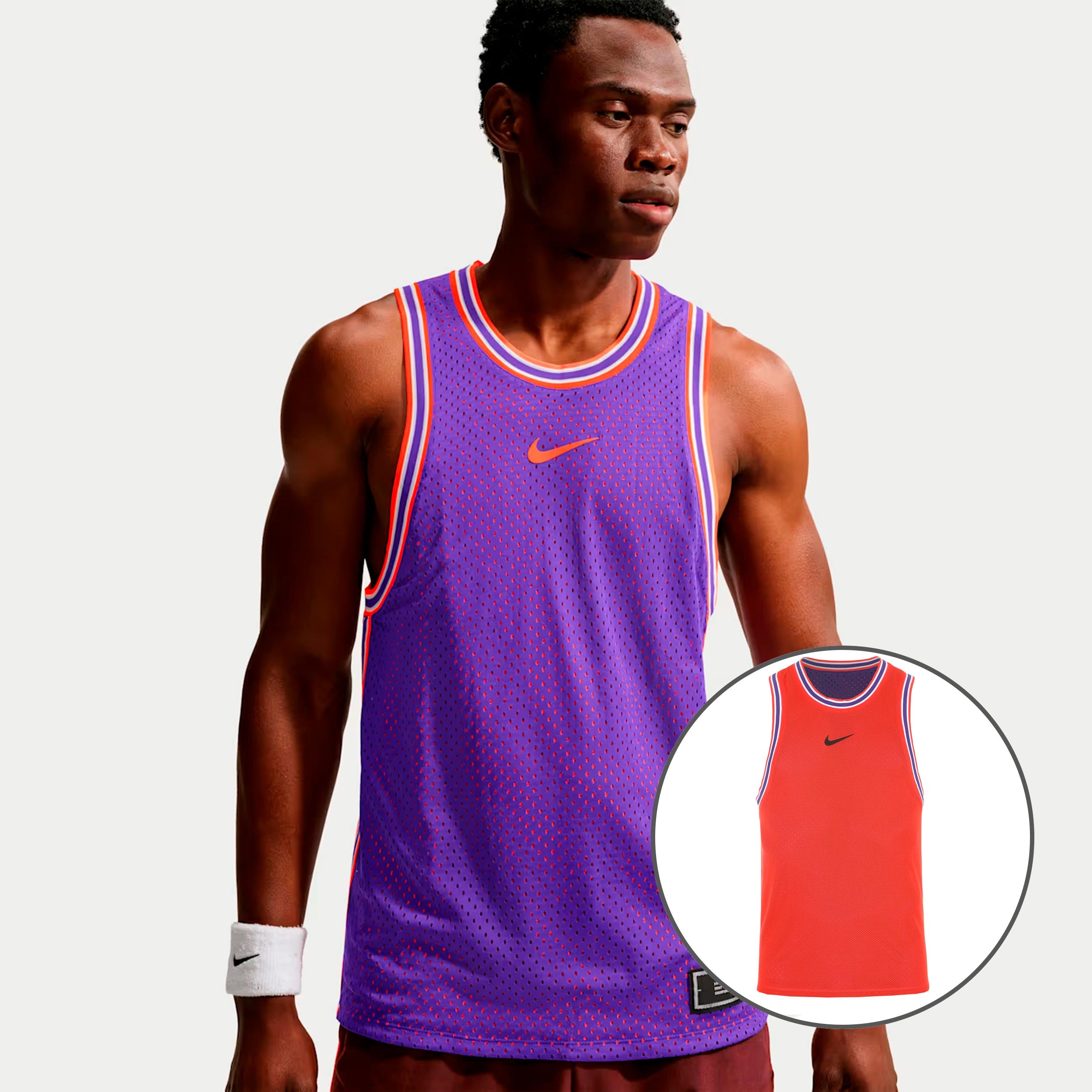 Nike Carlos Alcaraz Reversible Court Slam Linne Herrar - lila, orange