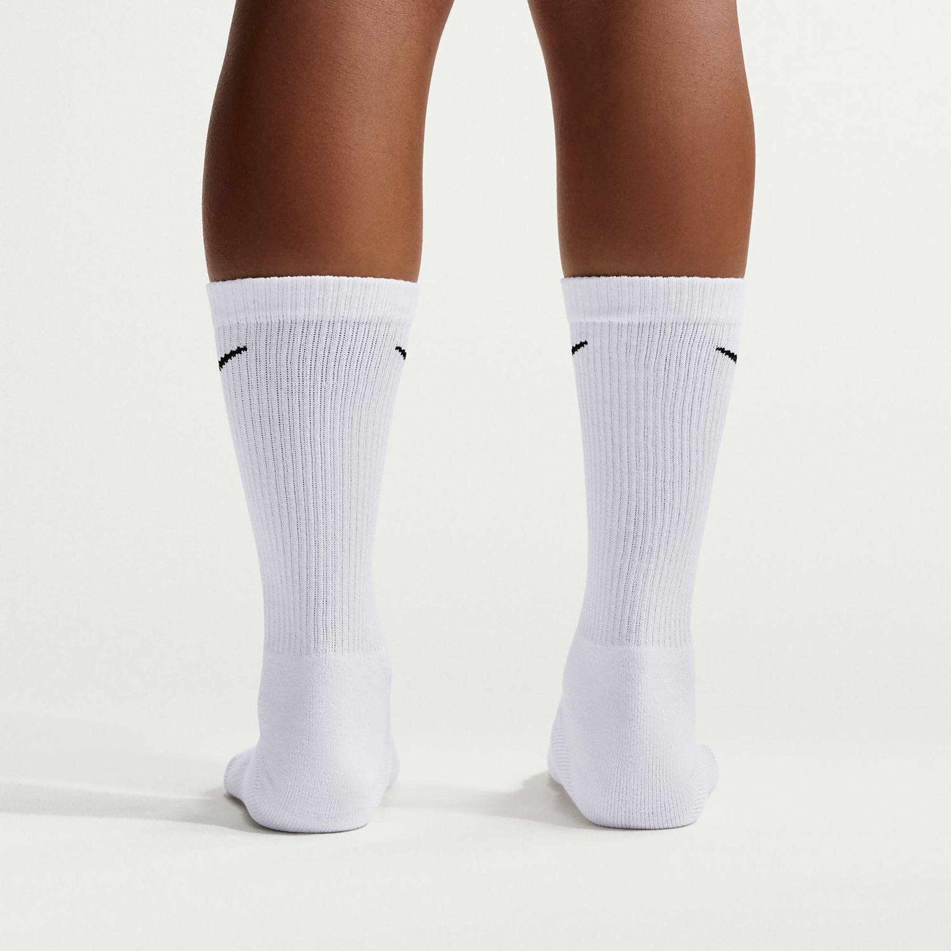 Nike Elevated Crew Tennisstrumpor 6-pack Unisex - vit