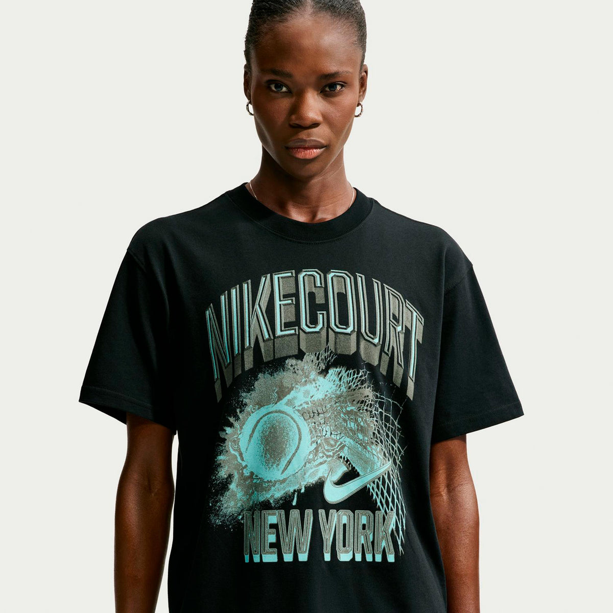 Nike Court Slam T-shirt Damer - svart
