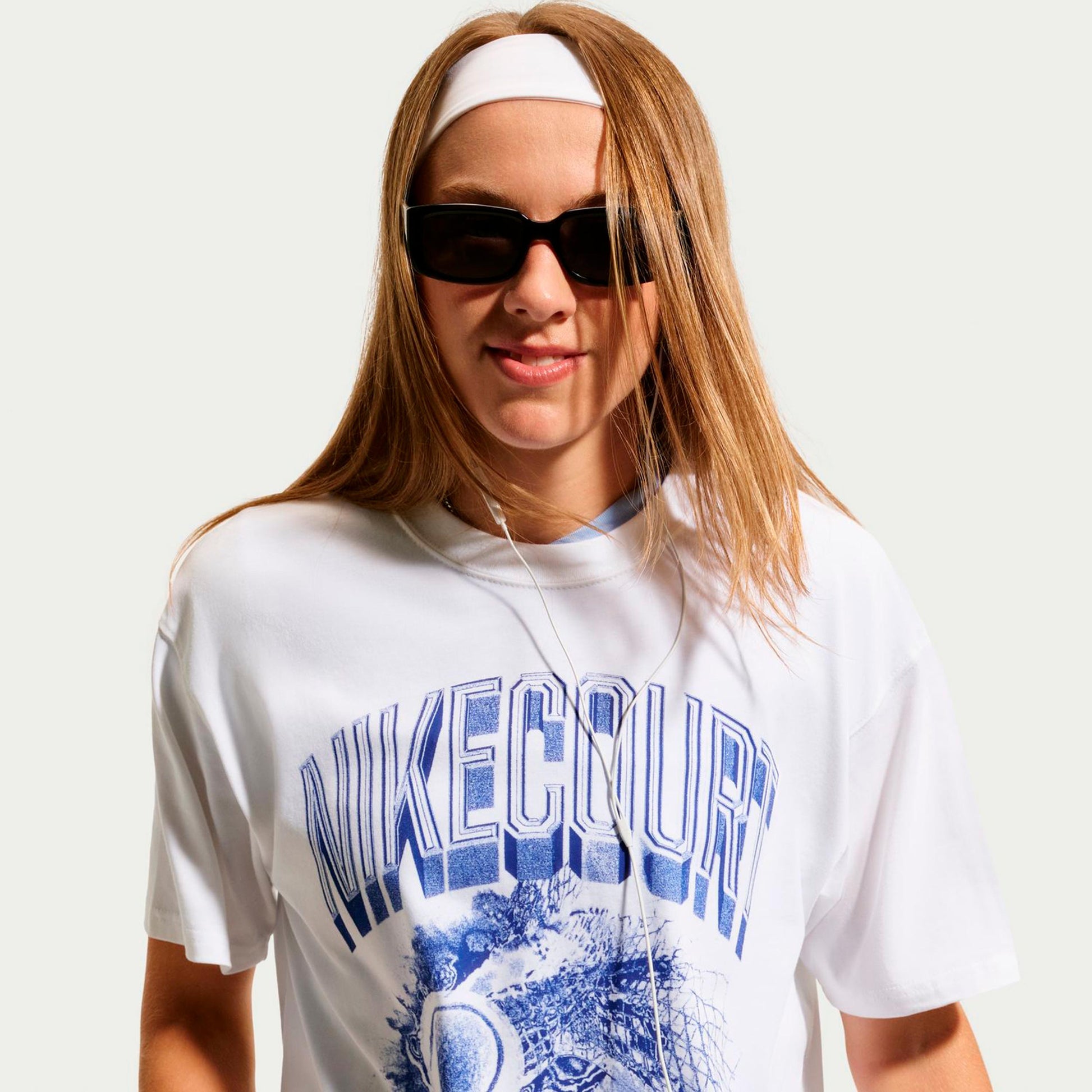 Nike Court Slam T-shirt Damer - vit