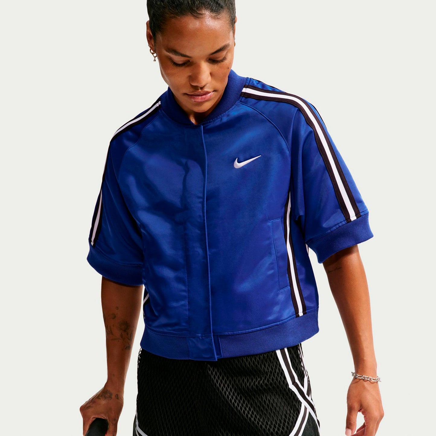 Nike Court Slam Träningsjacka Damer - mörkblå, svart