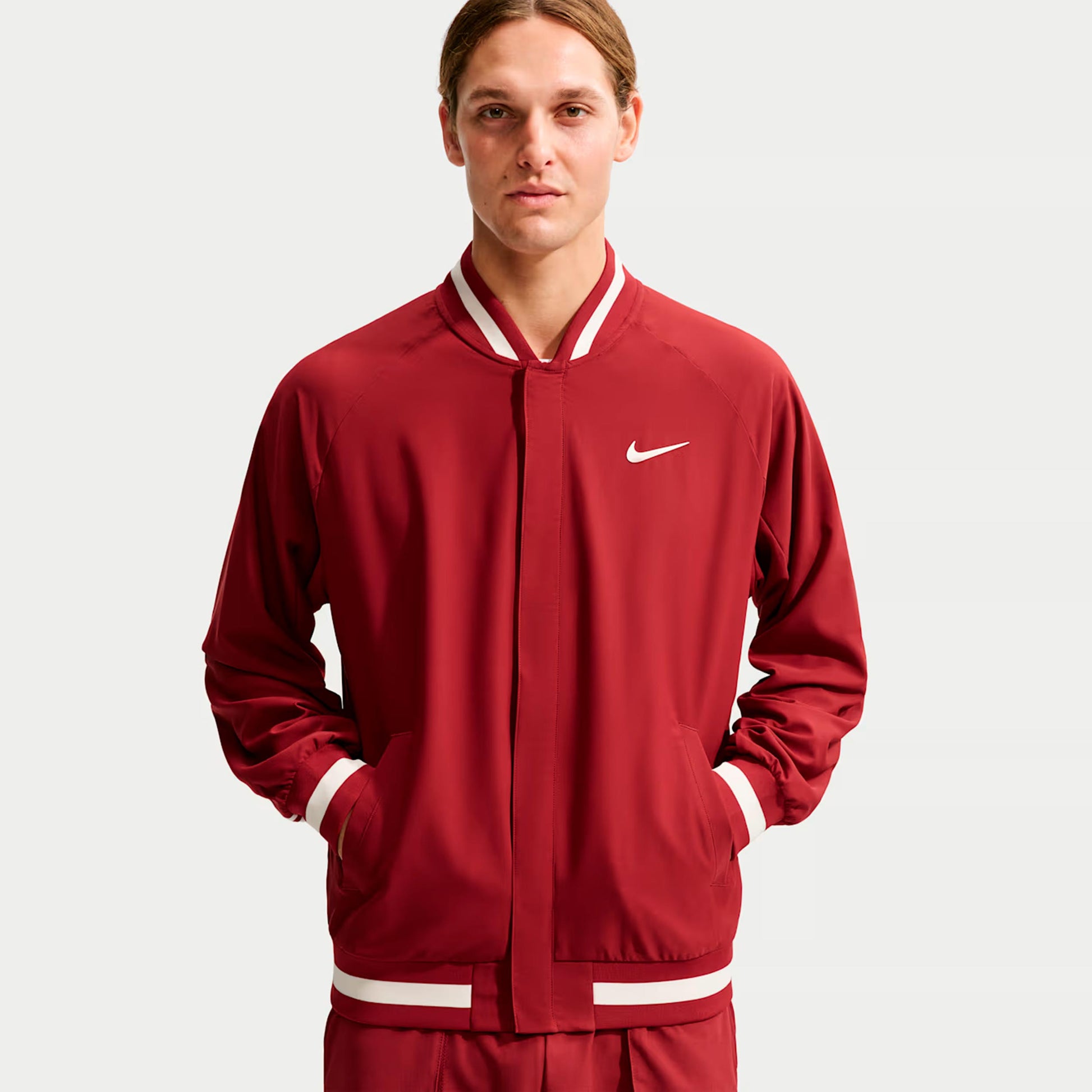 Nike Jannik Sinner Court Slam Träningsjacka Herrar - röd, creme