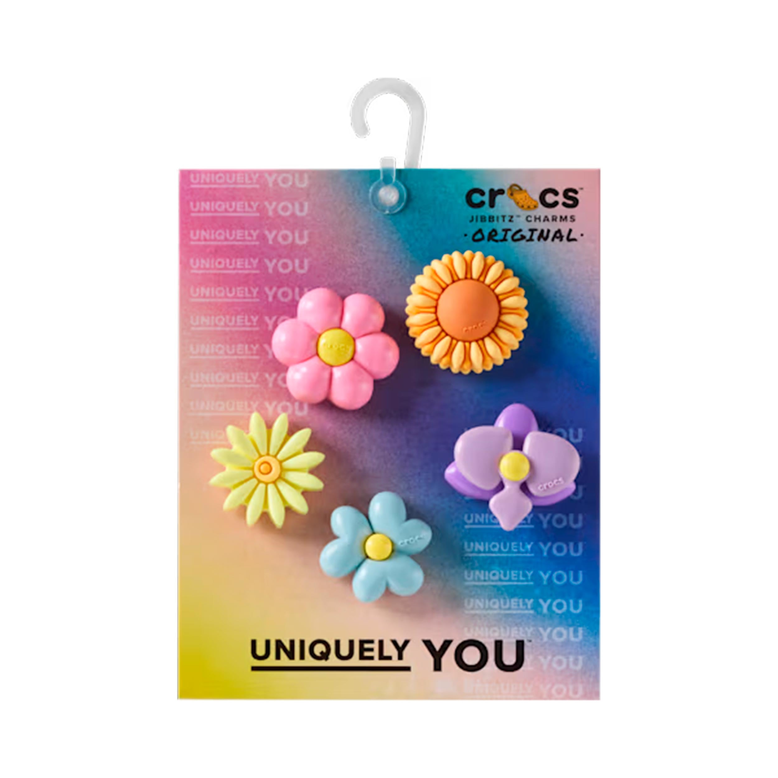 Crocs Puffy Flower Sonstiges Unisex - ljusblå, rosa