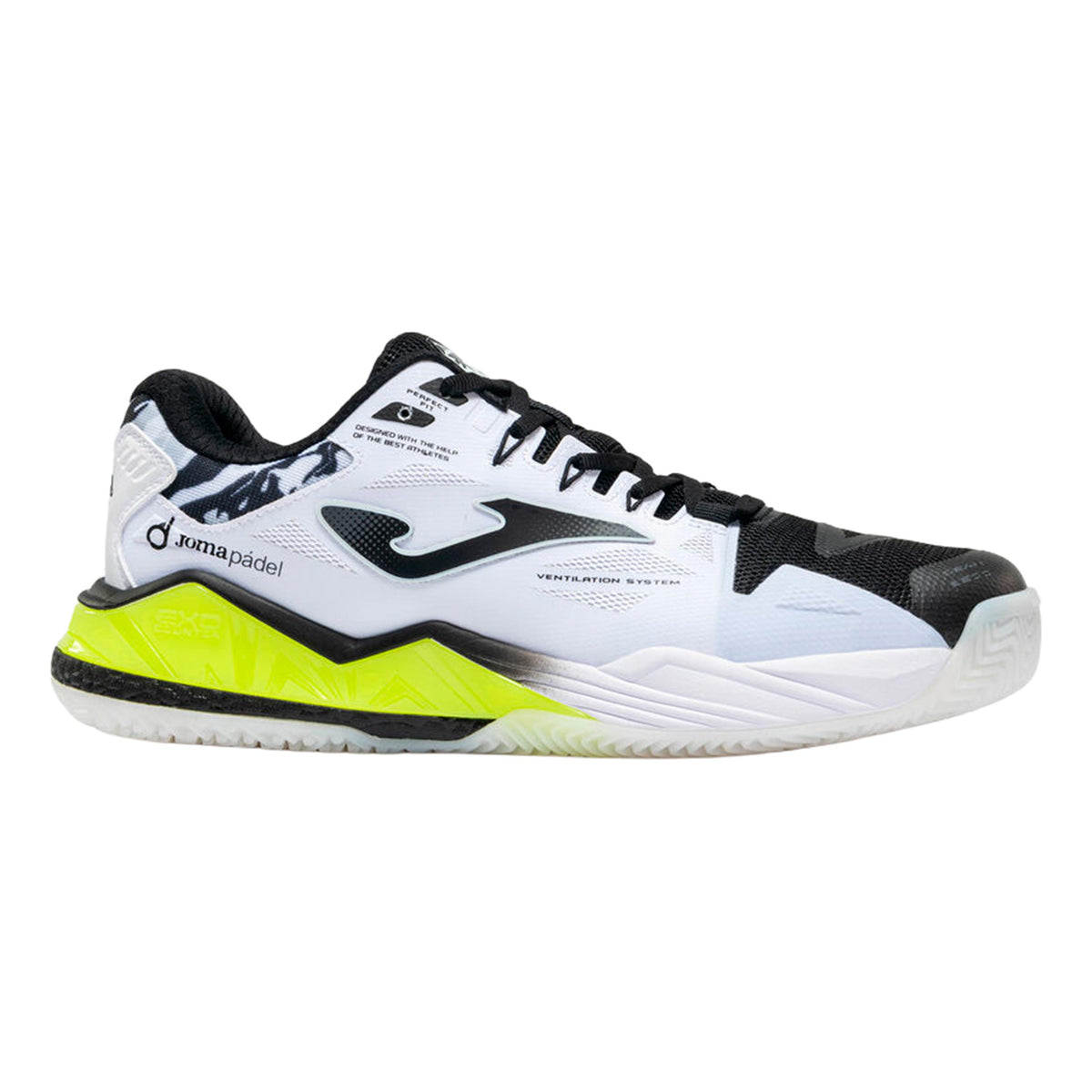 Joma Spin Padelsko Herrar - vit, neongul