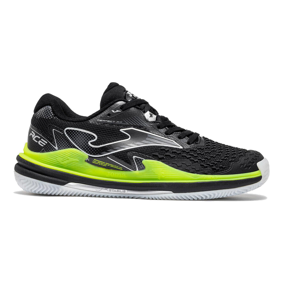 Joma Ace Sko för grus Herrar - svart, lime