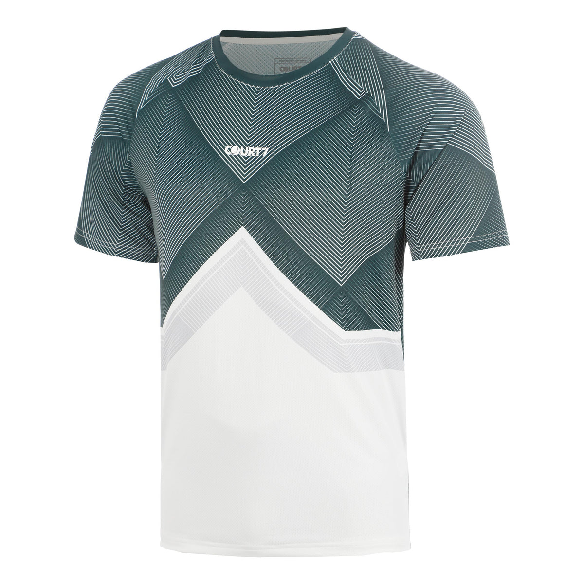 COURT7 Performance T-shirt Herrar - grön, vit