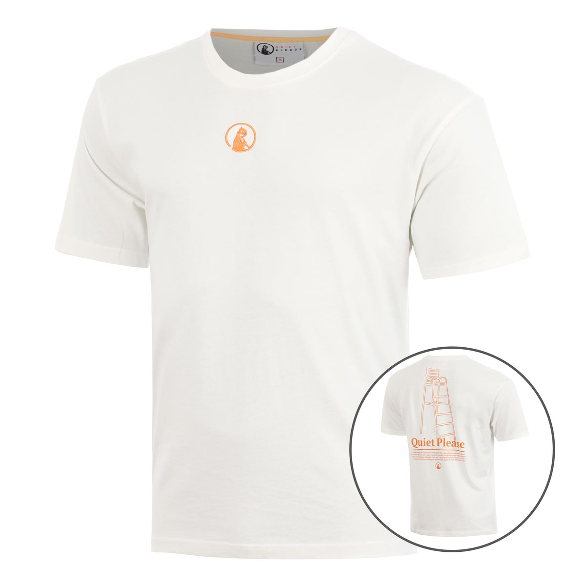 Quiet Please Umpire Loose Fit T-shirt Herrar - creme