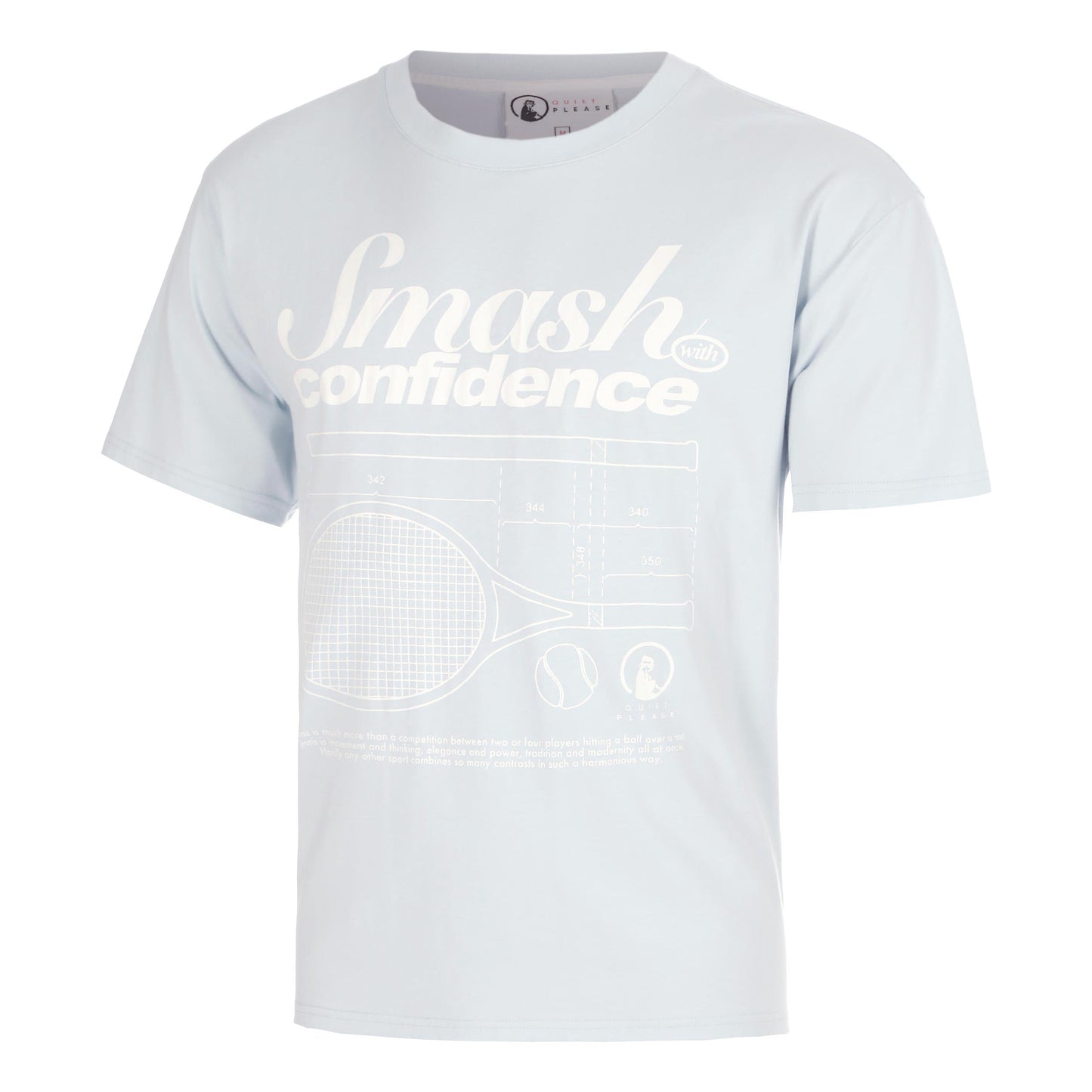 Quiet Please Confidence Loose Fit T-shirt Herrar - ljusblå