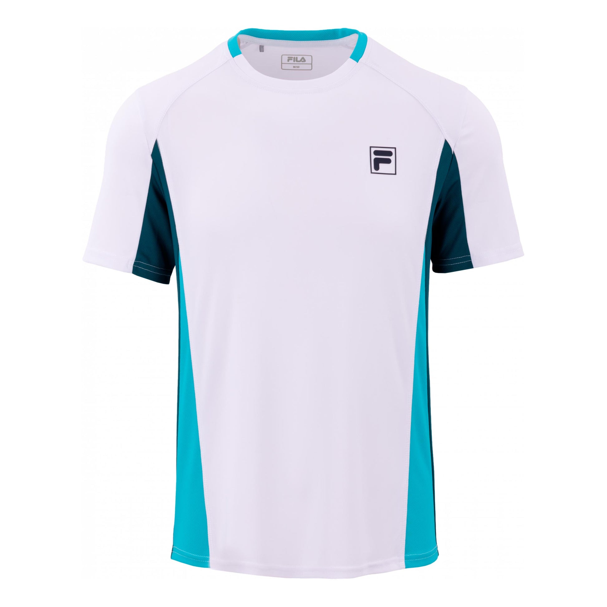 Fila Tamino T-shirt Herrar - vit, turkos