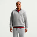 1/2-Zip Fleece Tröja Herrar - grå