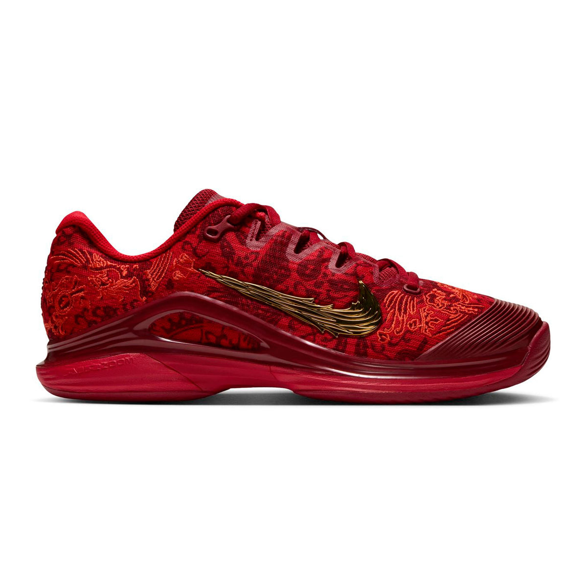 Nike Qinwen Zheng Vapor 12  Allroundsko Damer-röd, guld