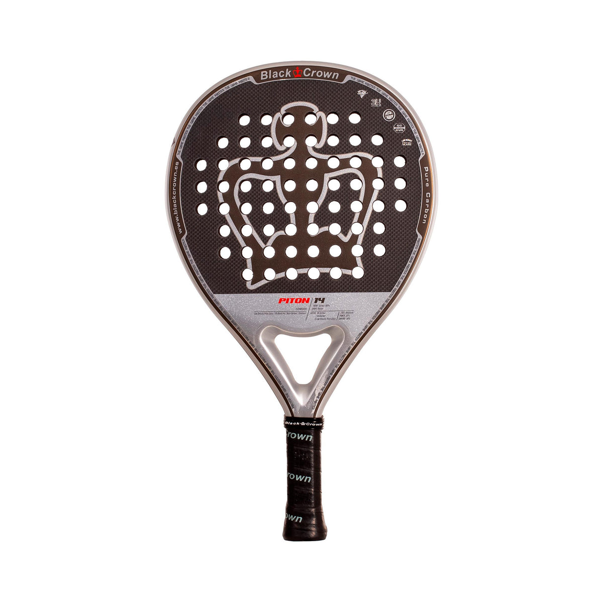 Black Crown Piton 14 Padelracket Full yta